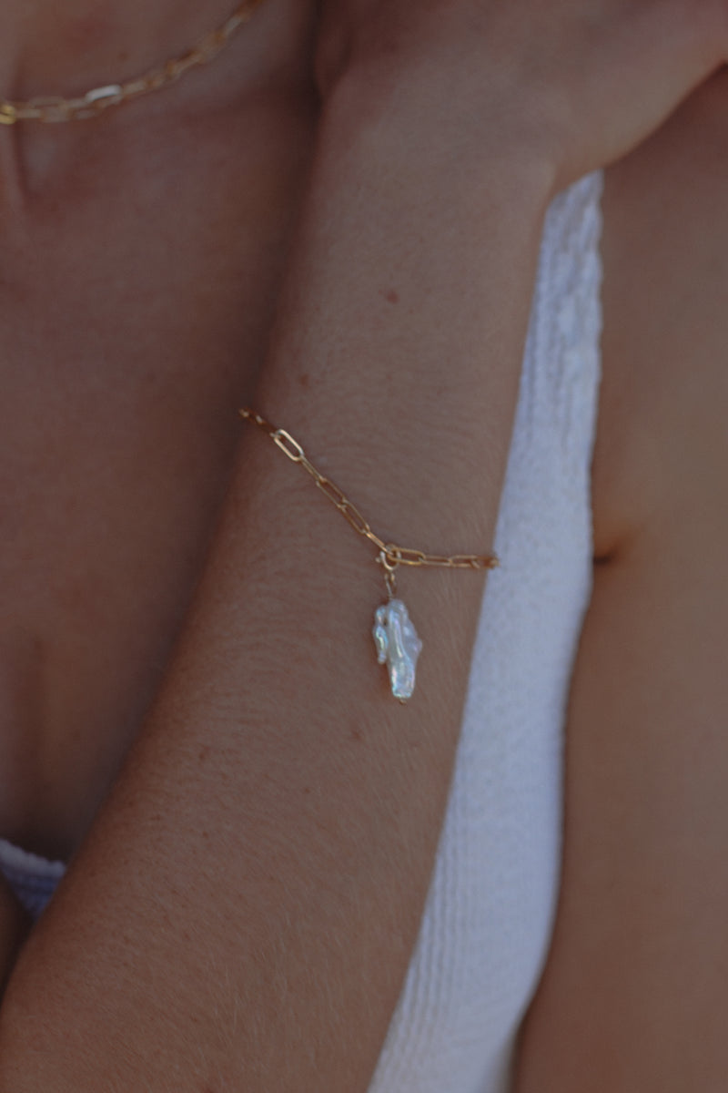 Paper Clip BASE Bracelet- Gold Filled