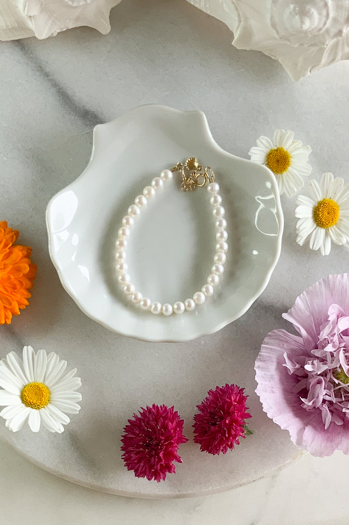 5mm Pearl Bracelet- Gold Filled
