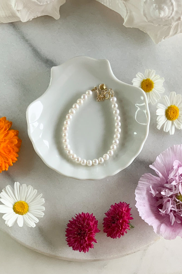 5mm Pearl Bracelet- Gold Filled