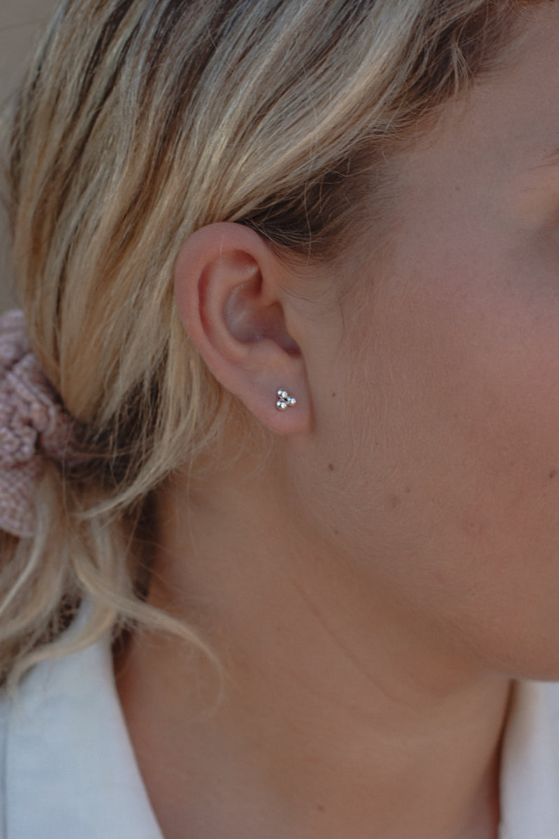Bubble Studs- Sterling Silver