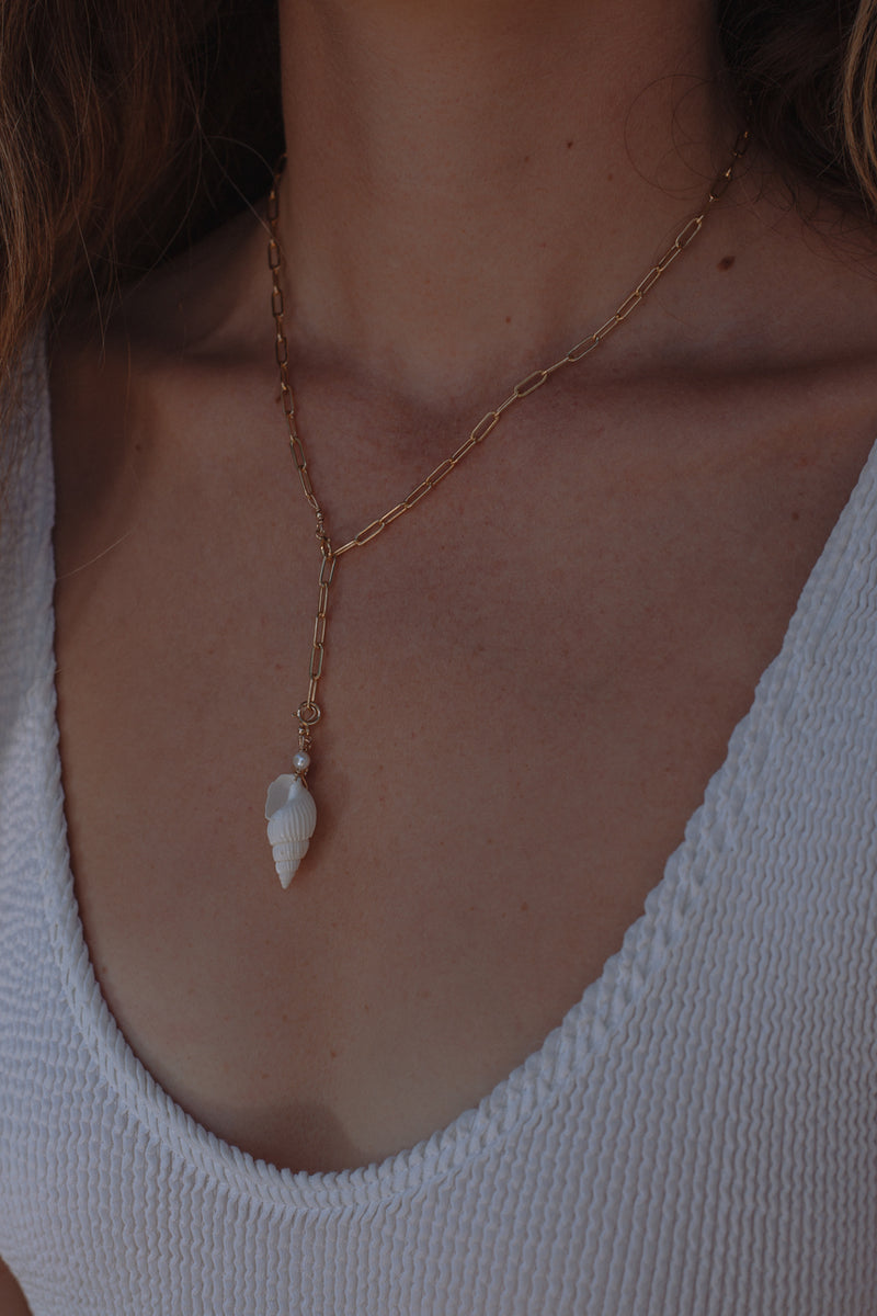 Paper Clip BASE Necklace Gold Fill