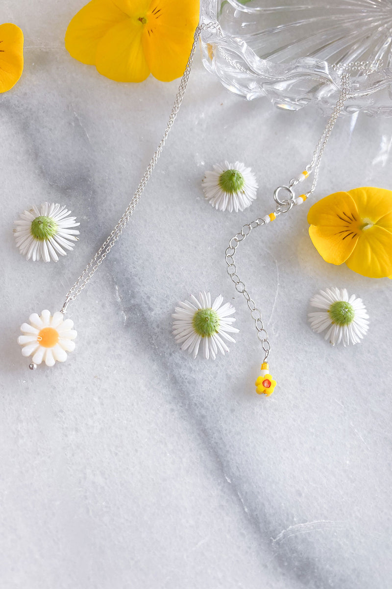 Daisy Necklace Sterling Silver