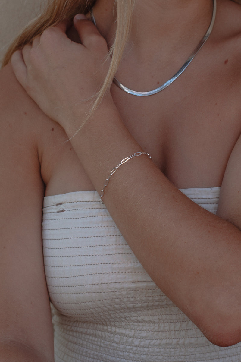 Herringbone Necklace- STAINLESS
