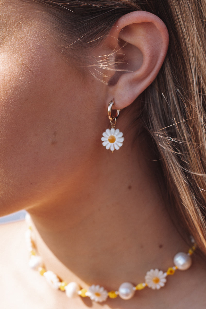 Daisy Hoops Gold Fill