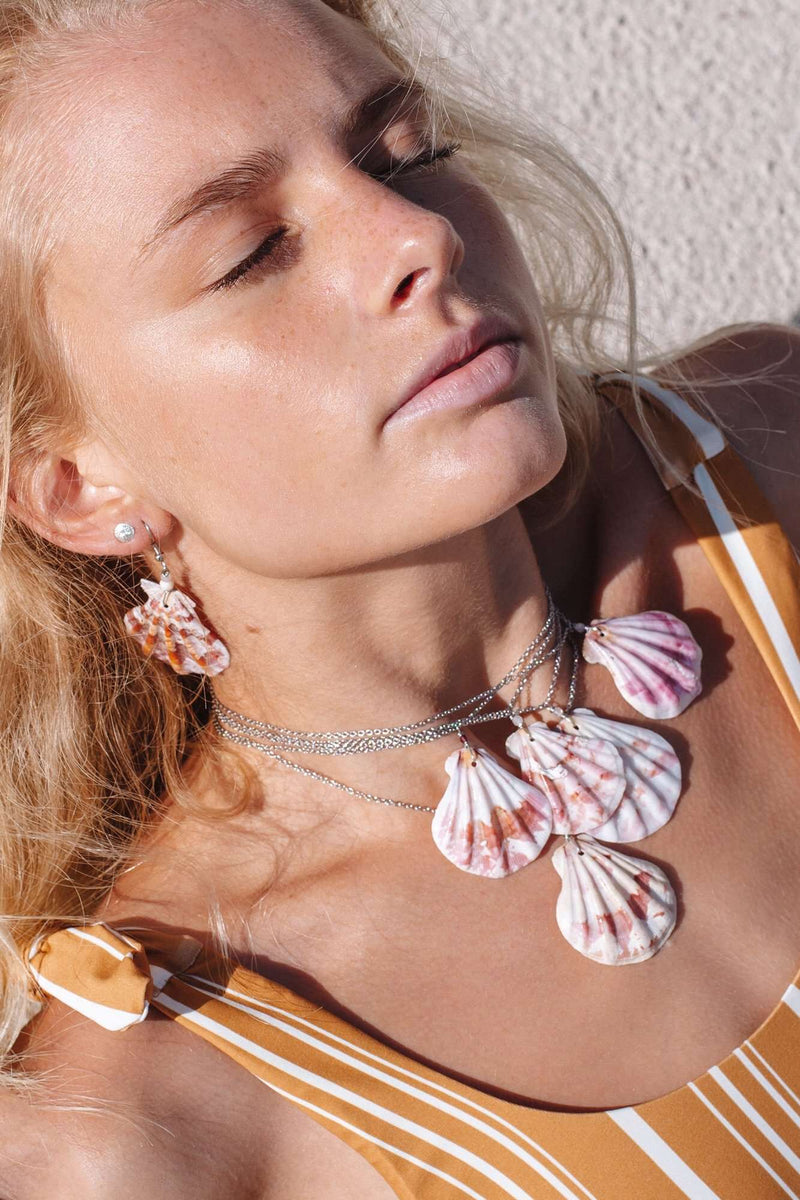 Scallop Drifter Necklace, Necklace with  by Lunarsea Designs