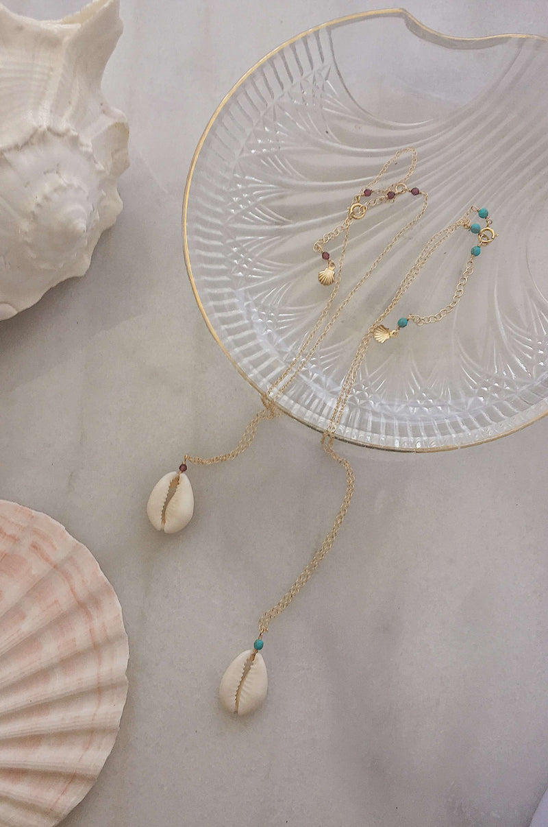 Pre-Order Gold Fill Cowrie Necklace, Necklace with  by Lunarsea Designs