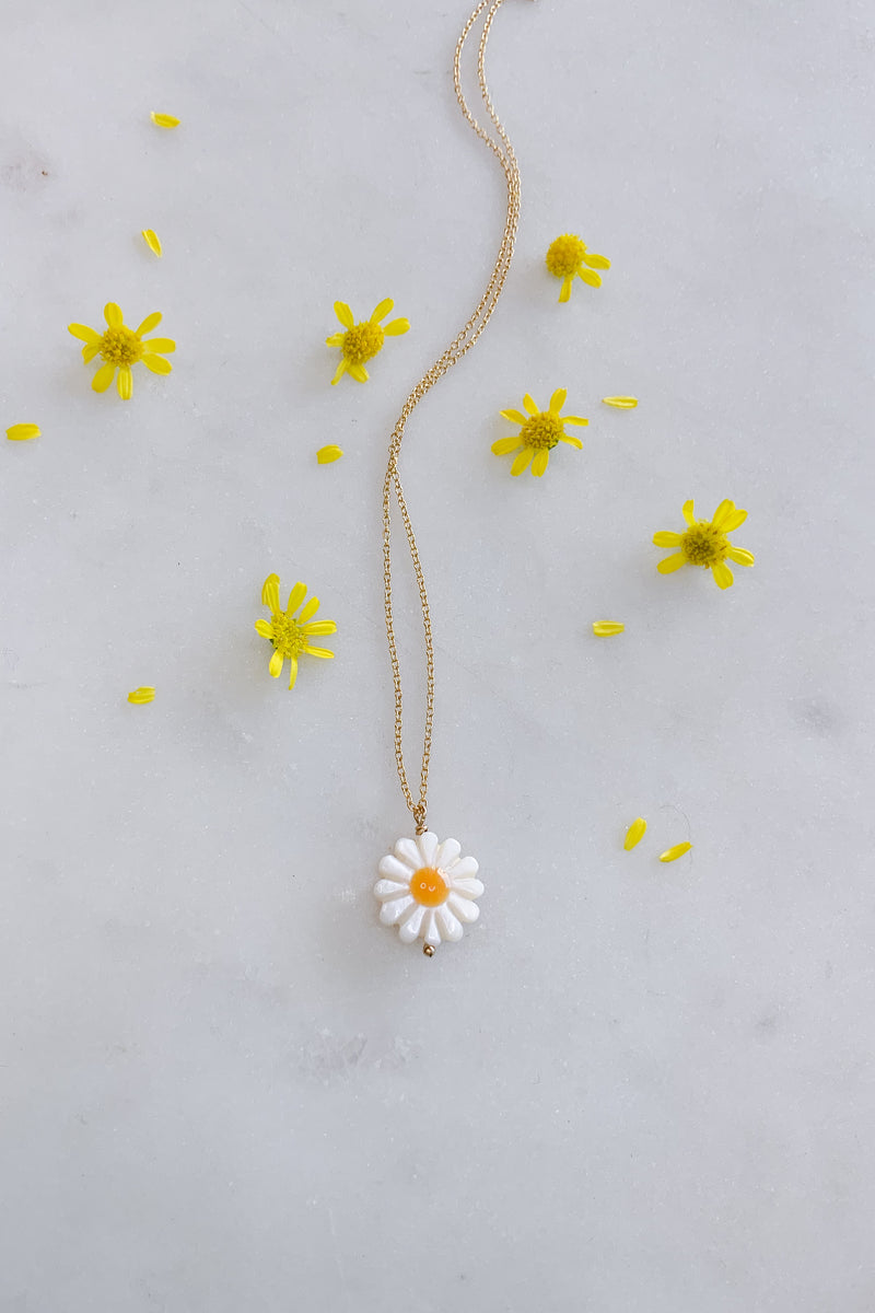Daisy Necklace Gold Fill