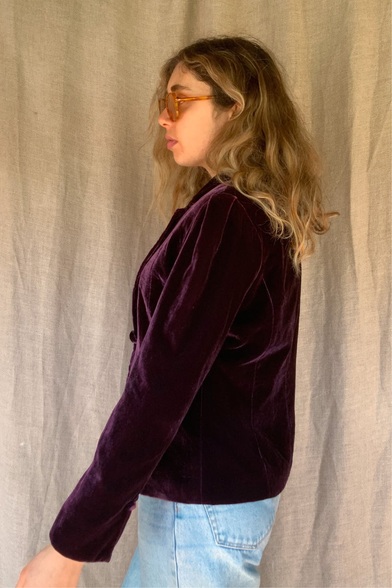 Purple Velvet Jacket