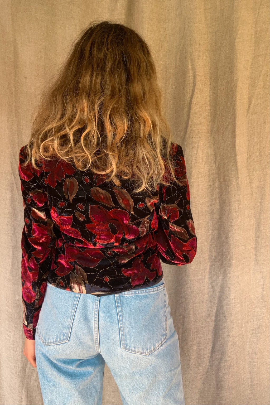 Royal Floral Velvet Jacket