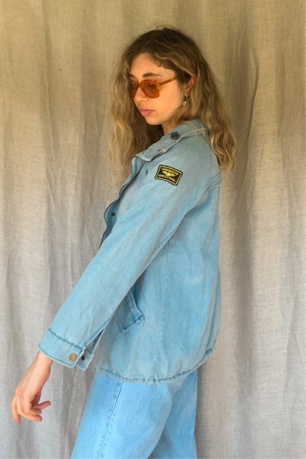 Denim Aviator Jacket