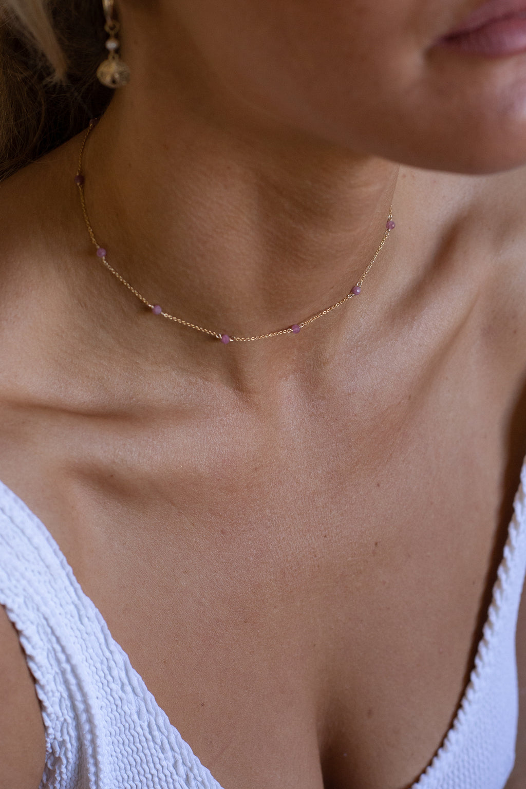 Tourmaline Choker - Gold Fill