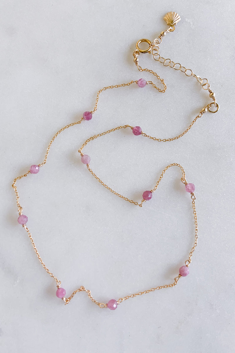 Tourmaline Choker - Gold Fill