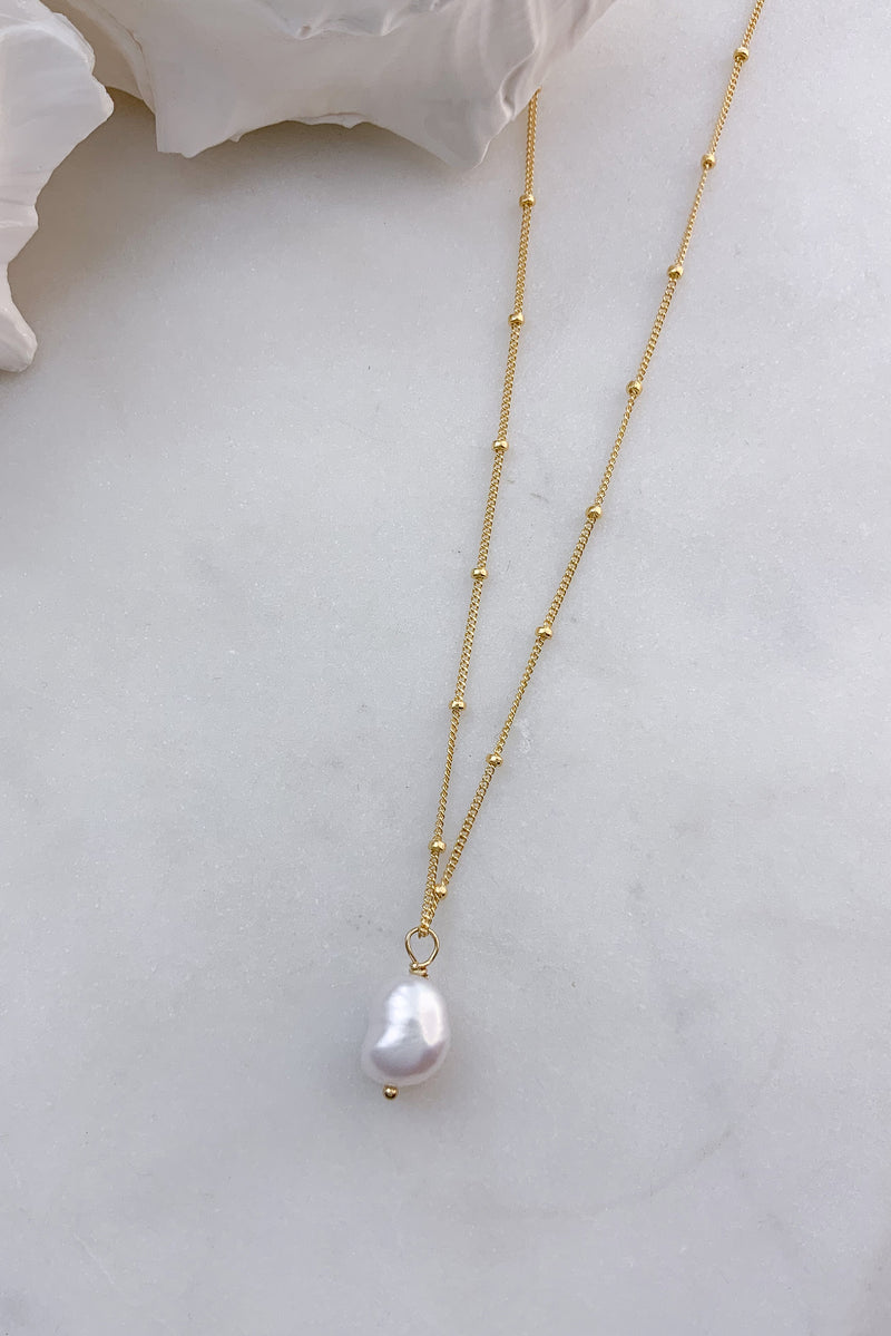 Pearl Necklace - Satellite Gold Fill