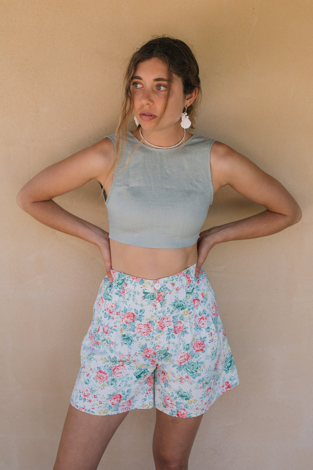 Shorts - Floral High Waist