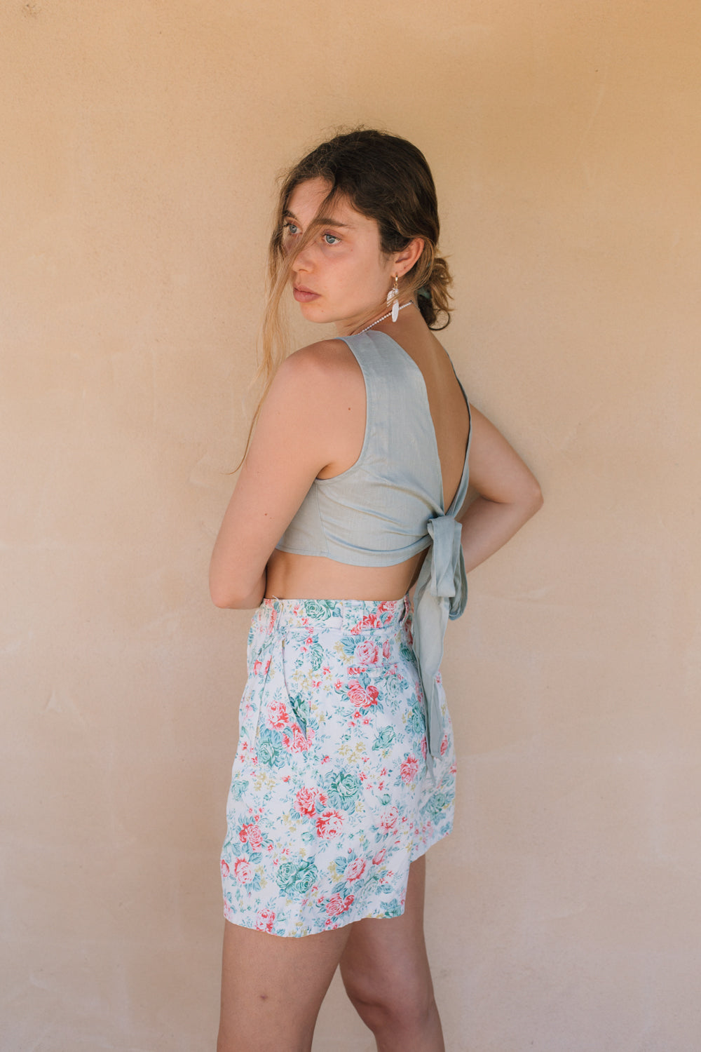 Shorts - Floral High Waist