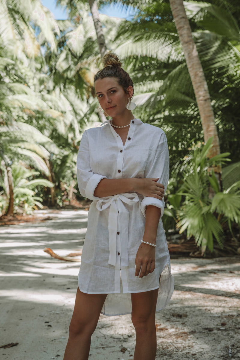 The Shirt Dress - White