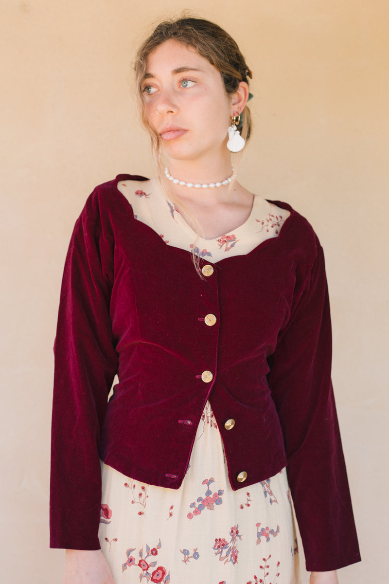Jacket - Cherry Velvet